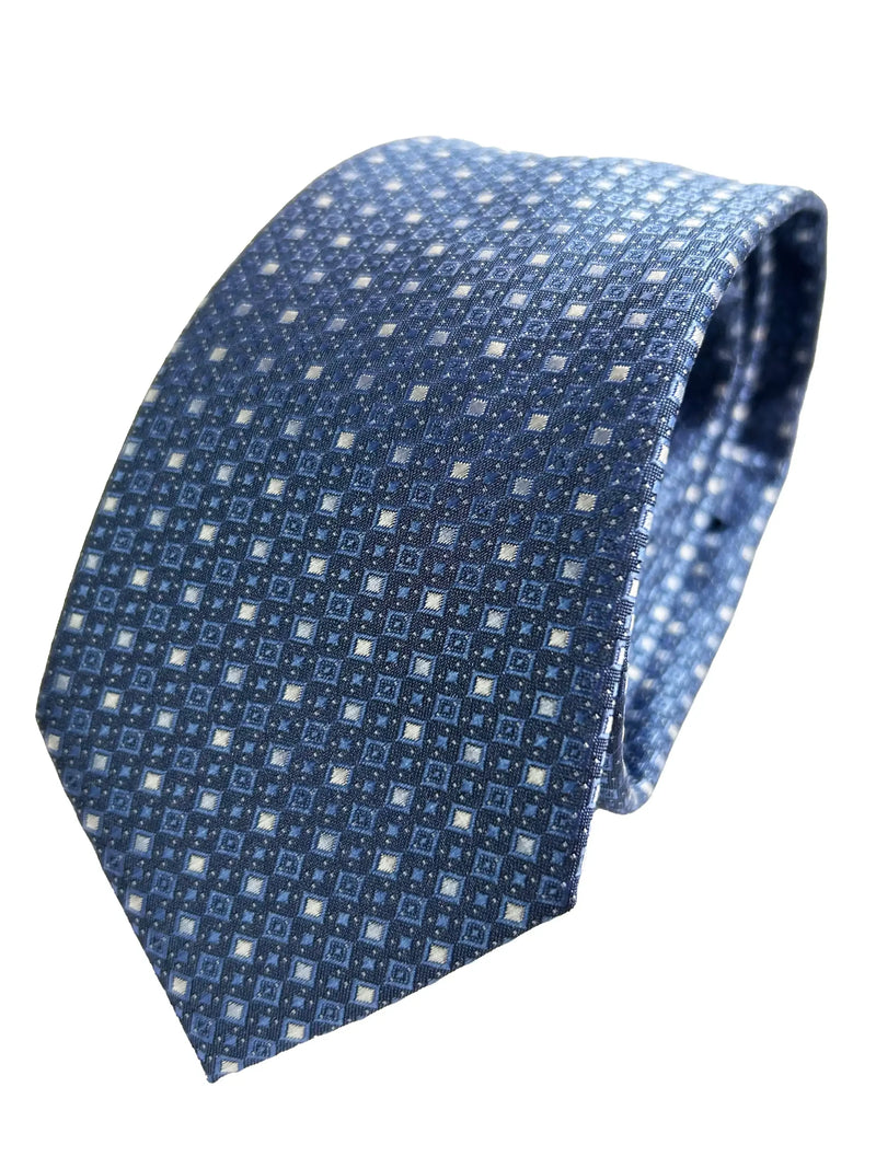 Daniel Grahame Mens Tie & Pocket Square Set TP2233-25 Blue Northern