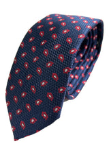 Daniel Grahame Mens Tie & Pocket Square Set TP2241-79 Navy/Red