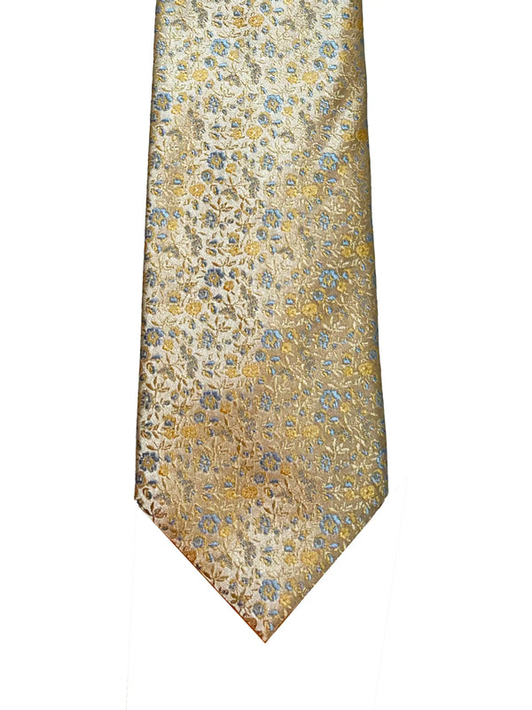 Daniel Grahame Mens Tie & Pocket Square Set TP2373-51 Gold/Blue