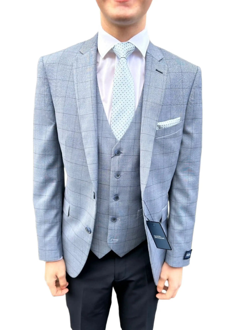 Daniel Grahame Mix & Match Suit Blue Check Northern Ireland Belfast