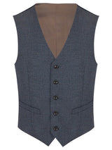 Daniel Grahame Mix & Match Suit Daryl Waistcoat 53184/27 Blue Check
