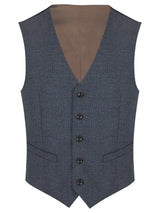 Daniel Grahame Mix & Match Suit Daryl Waistcoat 53184/27 Blue Check