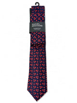 Daniel Grahame Navy & Red Floral Tie & Pocket Square Set Northern