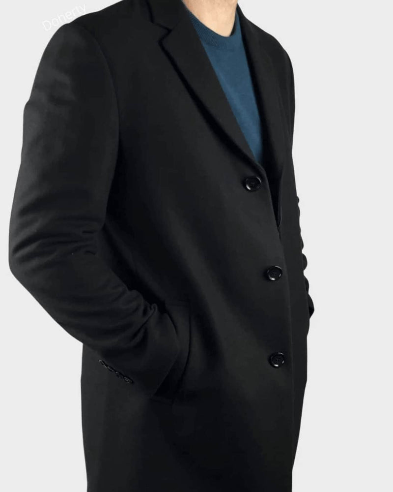 Daniel Grahame Osbourne Overcoat Black