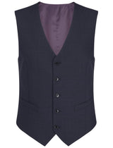 Daniel Grahame Regular Fit Mix And Match Suit Dark Blue Check