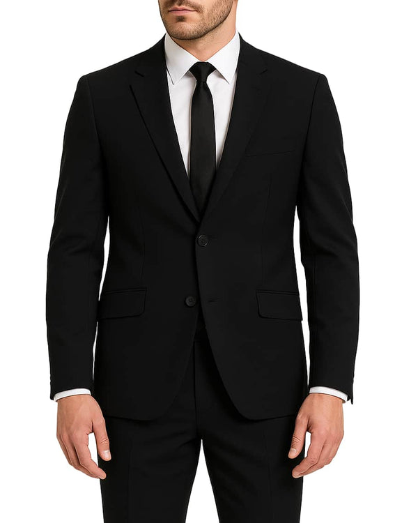 Daniel Grahame Regular Fit Mix And Match Suit Black Northern Ireland