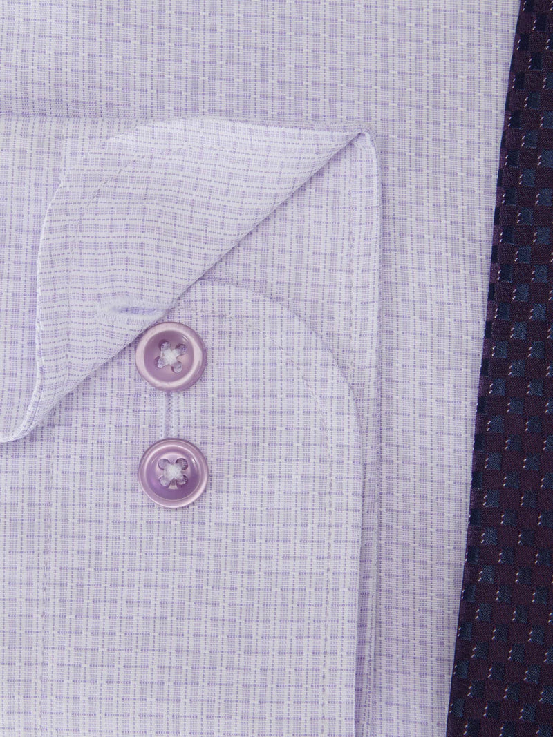 Daniel Grahame Shirt & Tie Set Regular Fit 15019T-72 Lilac Northern