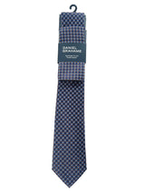 Daniel Grahame Tie & Pocket Square Set Navy/Camel Northern Ireland