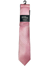 Daniel Grahame Tie & Pocket Square Set Pink Geometric Northern
