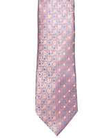 Daniel Grahame Tie & Pocket Square Set Pink/Sky Blue Floral Northern