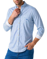 Dario Beltran Antes Long Sleeve Shirt Blue Northern Ireland Belfast