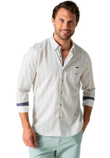 Dario Beltran Cosas Long Sleeve Shirt White Multi Northern Ireland