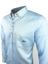 Dario Beltran Men’s Regular Fit Shirt Seros Blue Stripe Northern
