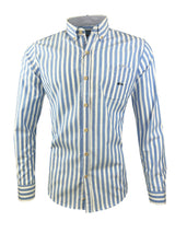 Dario Beltran Mens Gines Shirt Stripe Blue Northern Ireland Belfast