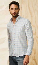 Dario Beltran Men’s LS Check Shirt Oliana Regular Fit Multi