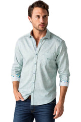 Dario Beltran Poder Long Sleeve Shirt Green Check Northern Ireland