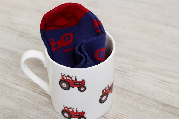 David Aster Red Tractor Mug & Sock Set Northern Ireland Belfast