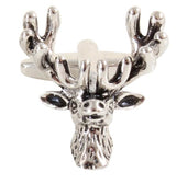 David Aster Stags Head Cufflinks Burnished Rhodium Northern Ireland