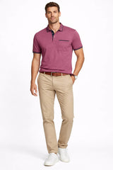 DG’s Drifter SS Polo Shirt Burgundy Northern Ireland Belfast