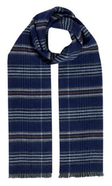 DG Drifter Mens Check Scarf Dark Blue Check Northern Ireland Belfast