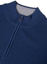 DG Drifter Pique Half Zip Sweater Blue Northern Ireland Belfast