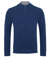 DG Drifter Pique Half Zip Sweater Blue Northern Ireland Belfast