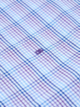 DG’s Drifter Mens Short Sleeve Check Shirt 14607SS - 73 Lilac