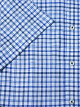 DG’s Drifter Mens Short Sleeve Check Shirt 14714SS - 12 Blue