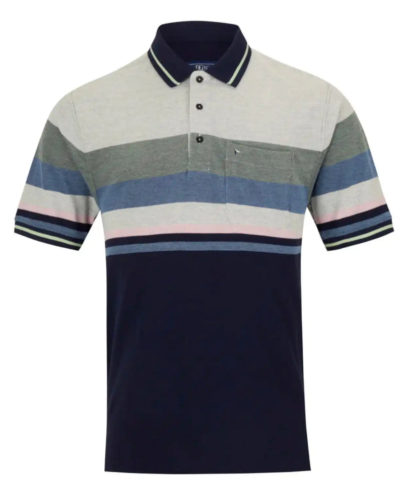 DG’s Drifter Mens SS Polo Shirt 55162 Grey/Green Northern Ireland