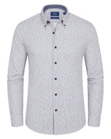 DG’s Drifter Blue Regular Fit Long Sleeve Casual Shirt Northern