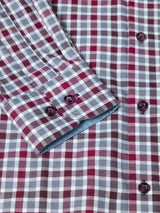 DG’s Drifter Brushed Cotton Check Shirt Red/Grey Northern Ireland