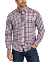 DG’s Drifter Brushed Cotton Check Shirt Red/Grey Northern Ireland