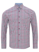 DG’s Drifter Brushed Cotton Check Shirt Red/Grey Northern Ireland