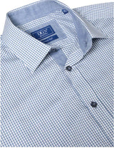 DG’s Drifter Cotton Check Shirt Sky Blue Northern Ireland Belfast