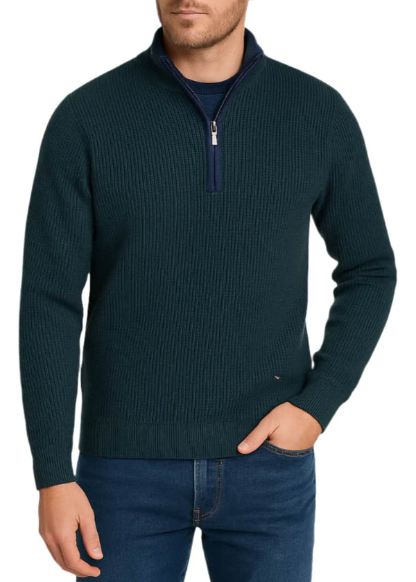 DG’s Drifter Half Zip Sweater Dark Green Northern Ireland Belfast
