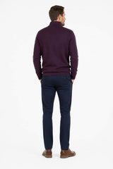 DG’s Drifter Half Zip Sweatshirt Dark Red Northern Ireland Belfast