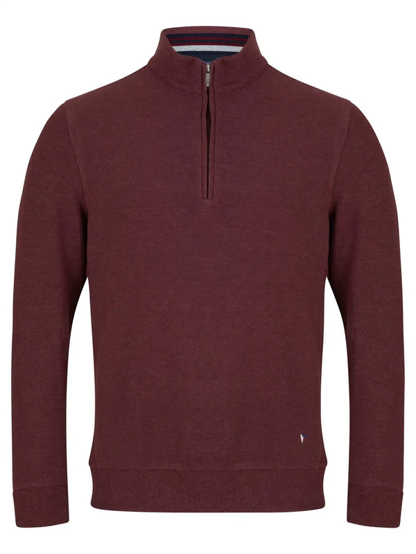 DG’s Drifter Half Zip Sweatshirt Maroon Northern Ireland Belfast