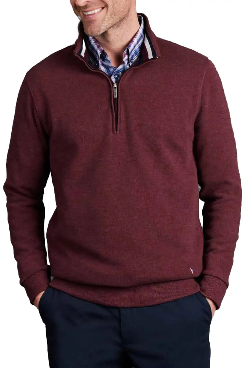 DG’s Drifter Half Zip Sweatshirt Maroon Northern Ireland Belfast