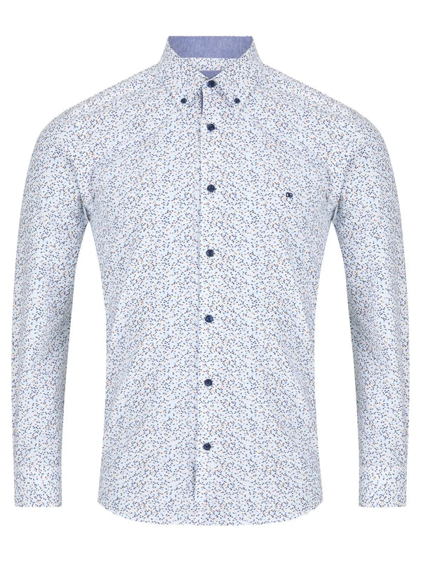 DG’s Drifter Ivano Regular LS Shirt Navy Diamond Print Northern