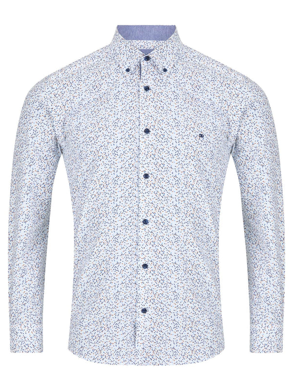 DG’s Drifter Ivano Regular LS Shirt Navy Diamond Print Northern