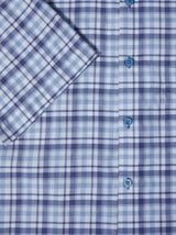 DG’s Drifter Ivano Short Sleeve Check Shirt Light Blue Northern