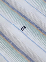 DG’s Drifter Ivano Short Sleeve Stripe Oxford Shirt Green/Blue