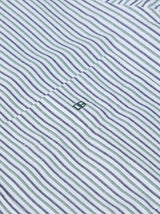 DG’s Drifter Ivano Short Sleeve Stripe Oxford Shirt Green Northern