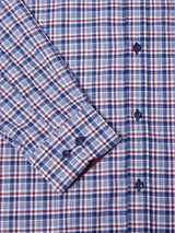 DG’s Drifter Long Sleeve Check Shirt Geneva 14658-66 Maroon