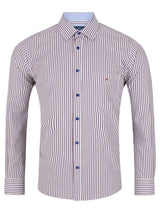DG’s Drifter Long Sleeve Shirt Geneva 14650-47 Brown/Blue Northern