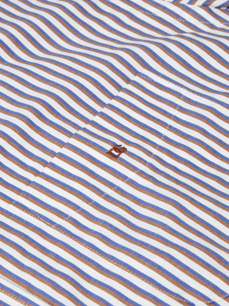 DG’s Drifter Long Sleeve Shirt Geneva 14650-47 Brown/Blue Northern