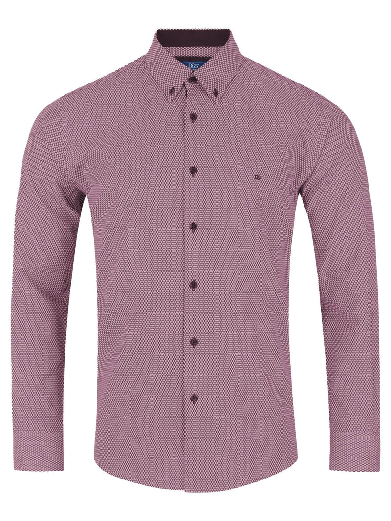 DG’s Drifter Long Sleeve Shirt Ivano 14647-67 Burgundy Northern