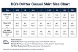 DG’s Drifter Long Sleeve Shirt Navy & White Gingham Northern Ireland