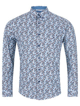 DG’s Drifter LS Check Shirt 14751/25 Blue Floral Northern Ireland