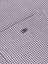 DG’s Drifter Mens Casual Houndstooth Shirt Dark Purple Northern